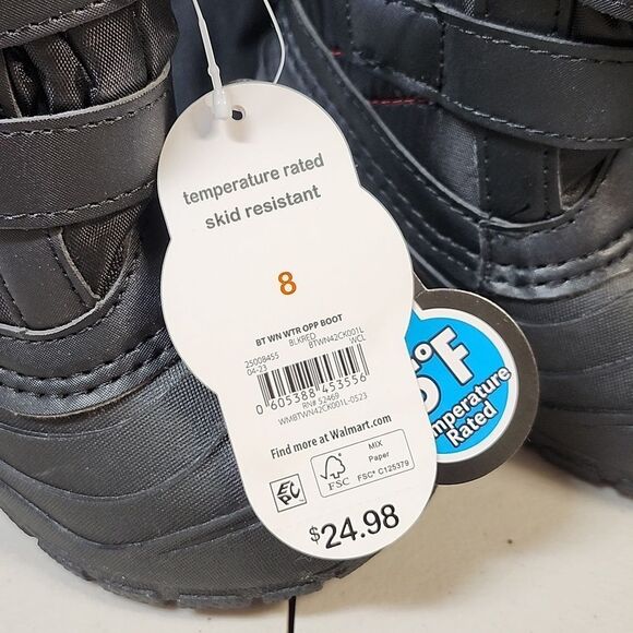 Wonder Nation Toddler Size 8 Winter Boots - NEW - Picture 2 of 5